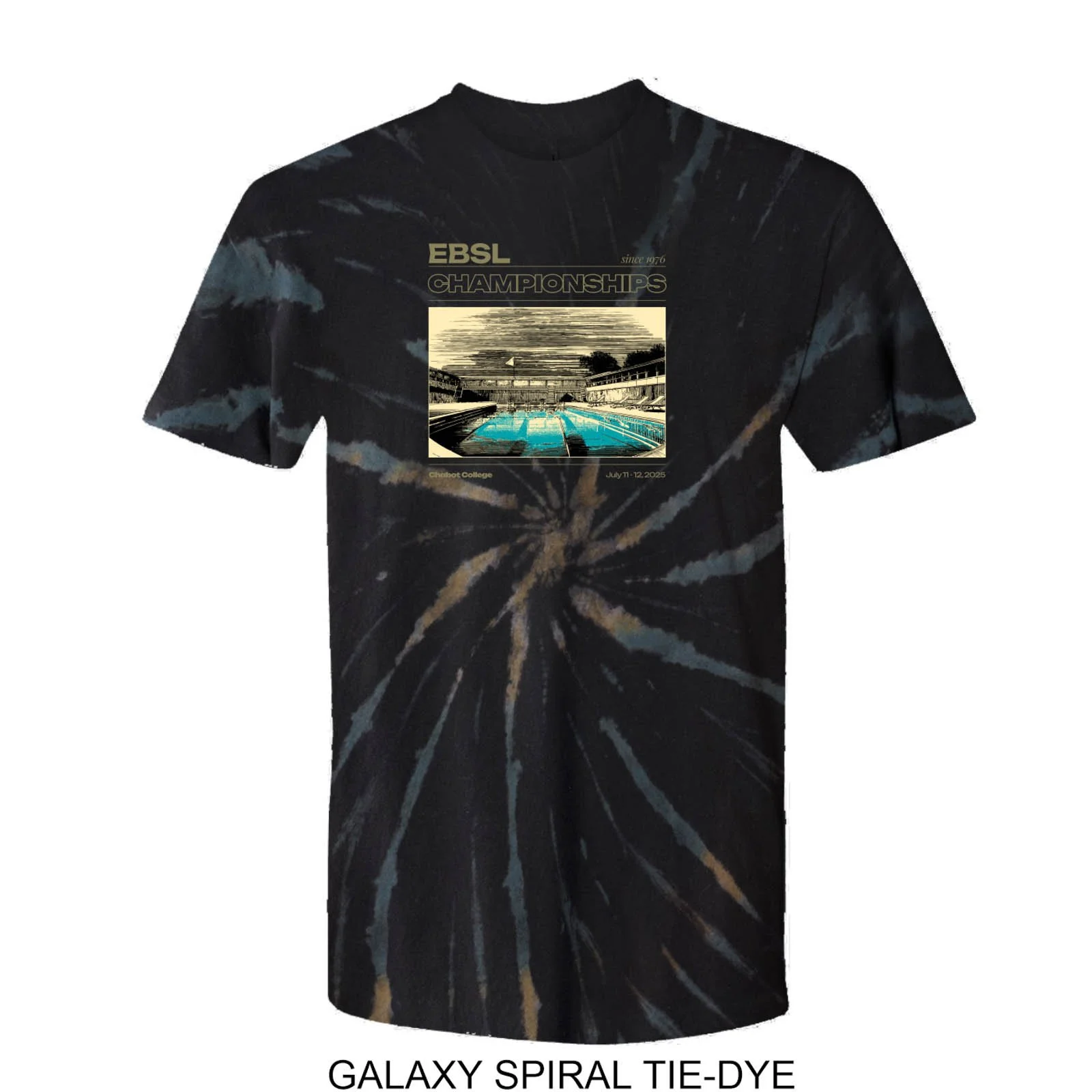 2025 The EBSL Swim Championships Tie Dye T-Shirt — Apparel